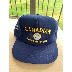 Park Avenue Navy Blue Canadian Firefighter Mesh Baseball Cap